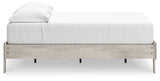 Shawburn Full Platform Bed with 2 Nightstands in Whitewash from Ashley - Luna Furniture