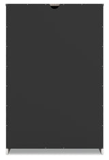 Shawburn Full Platform Bed with Dresser, Chest and Nightstand in White/Dark Charcoal Gray from Ashley Furniture - Luna Furniture