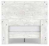 Shawburn Full Platform Bed with Dresser, Chest and Nightstand in White/Dark Charcoal Gray from Ashley Furniture - Luna Furniture