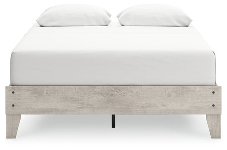 Shawburn Full Platform Bed with Dresser in Whitewash from Ashley - Luna Furniture