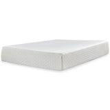 Shawburn Full Platform Bed with Mattress in Whitewash from Ashley - Luna Furniture