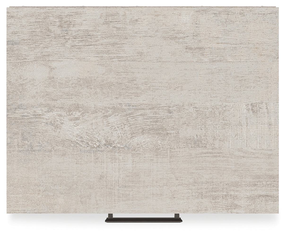 Shawburn Queen Crossbuck Panel Headboard with 2 Nightstands in Whitewash from Ashley - Luna Furniture