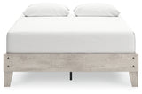 Shawburn Queen Platform Bed with Dresser and 2 Nightstands in Whitewash from Ashley - Luna Furniture