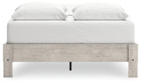 Shawburn Queen Platform Bed with Dresser and 2 Nightstands in Whitewash from Ashley - Luna Furniture
