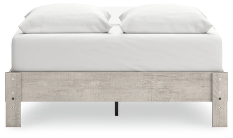 Shawburn Queen Platform Bed with Dresser and Chest in Whitewash from Ashley - Luna Furniture