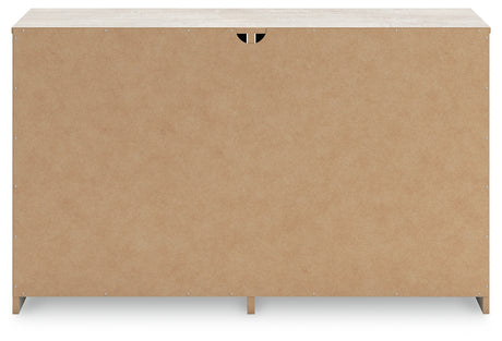 Shawburn Queen Platform Bed with Dresser, Chest and 2 Nightstands in Whitewash from Ashley - Luna Furniture