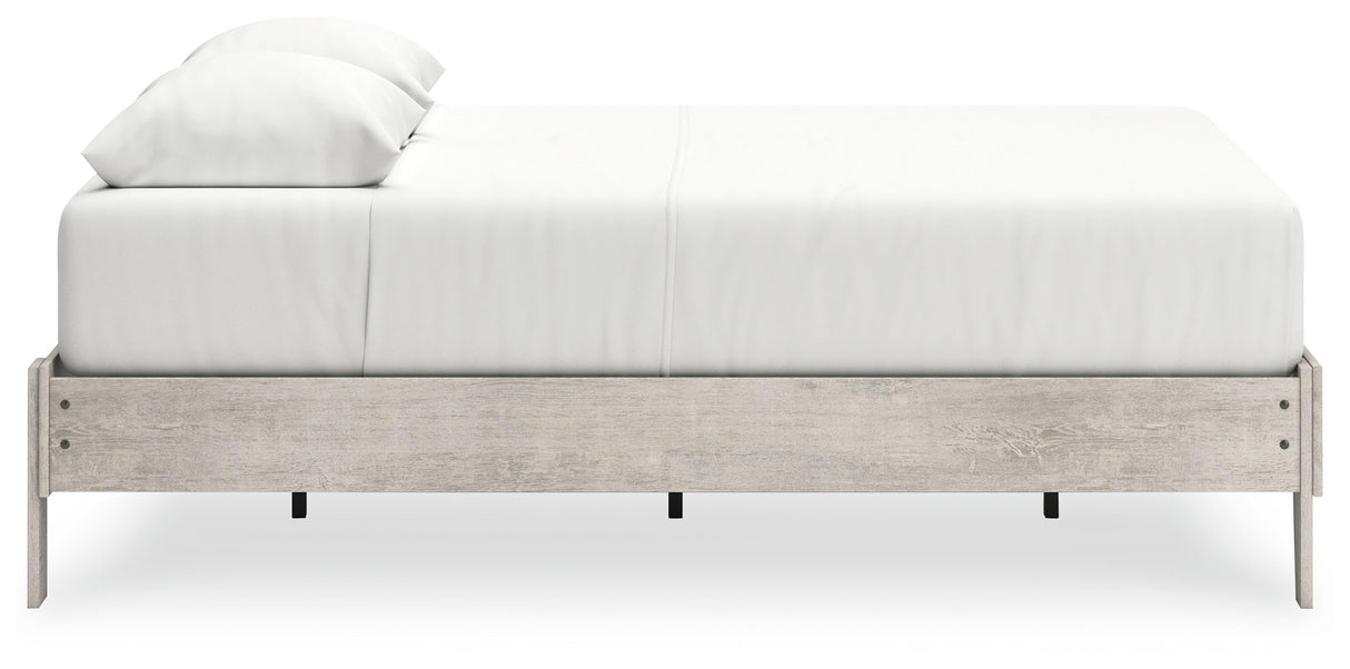 Shawburn Queen Platform Bed with Dresser in Whitewash from Ashley - Luna Furniture