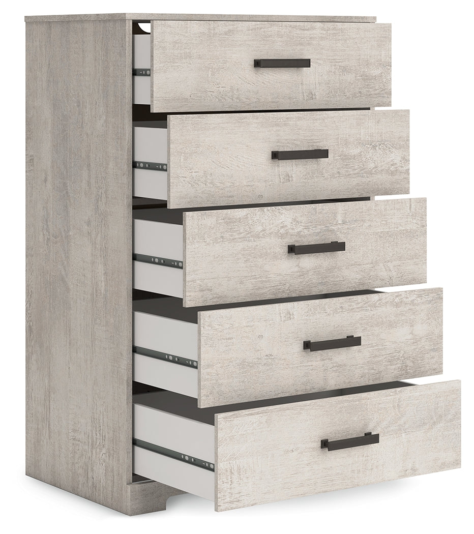 Shawburn Whitewash Chest of Drawers from Ashley - Luna Furniture