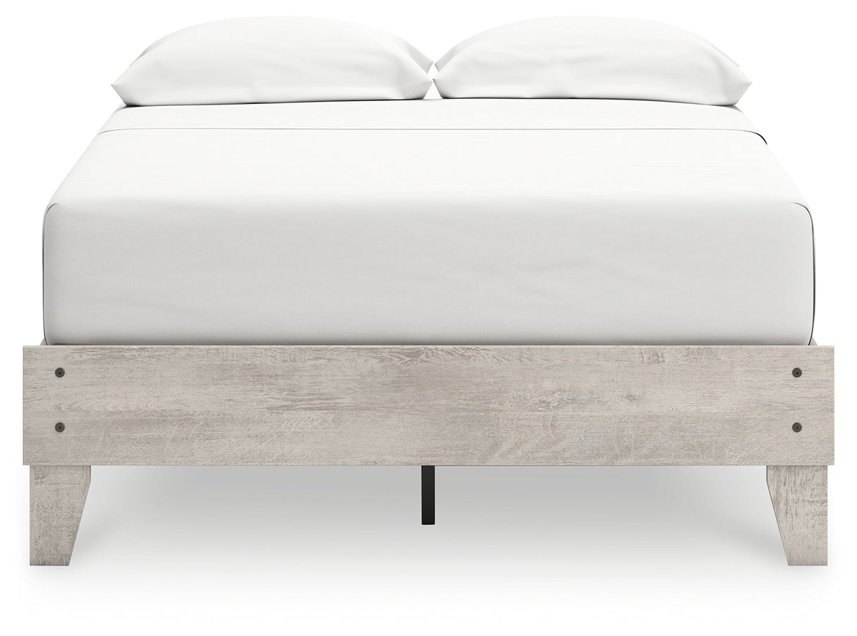 Shawburn Whitewash Full Platform Base Bed from Ashley - Luna Furniture