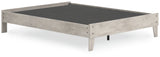 Shawburn Whitewash Queen Platform Base Bed from Ashley - Luna Furniture