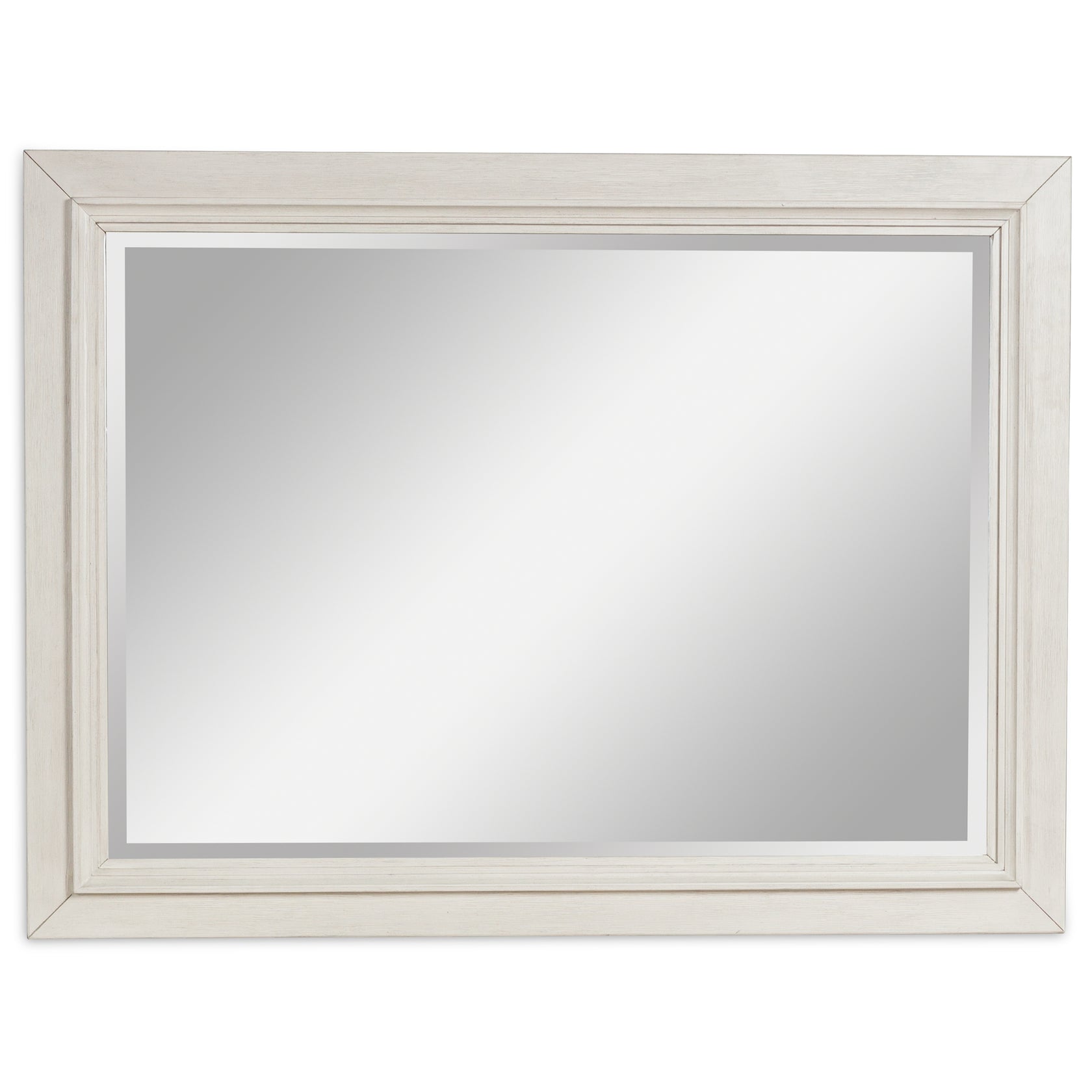 Shaybrock Antique White/Brown Bedroom Mirror (Mirror Only) from Ashley - Luna Furniture