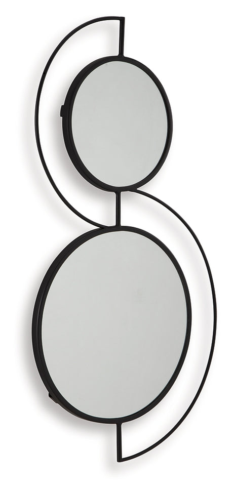 Shayham Black Accent Mirror from Ashley - Luna Furniture