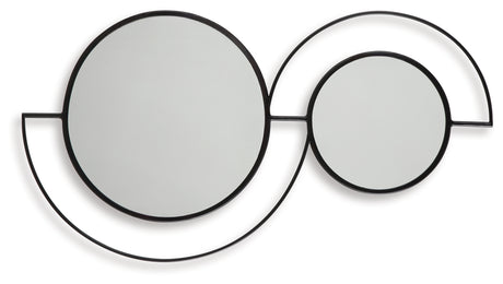 Shayham Black Accent Mirror from Ashley - Luna Furniture