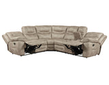Shelton Brown 3-Piece Reclining Sectional from Steve Silver - Luna Furniture