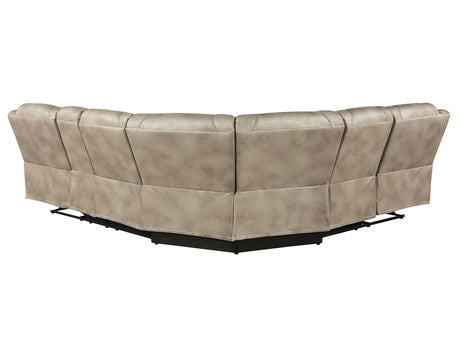 Shelton Brown 3-Piece Reclining Sectional from Steve Silver - Luna Furniture