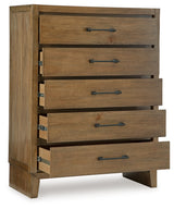 Sherbana Light Brown Chest of Drawers from Ashley - Luna Furniture