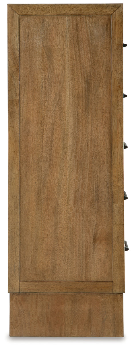 Sherbana Light Brown Chest of Drawers from Ashley - Luna Furniture