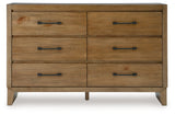 Sherbana Light Brown Dresser from Ashley - Luna Furniture