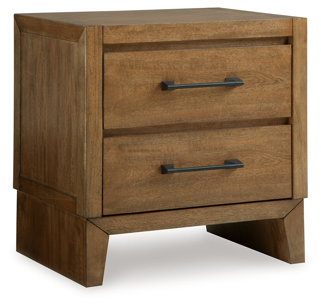 Sherbana Light Brown Nightstand from Ashley - Luna Furniture
