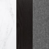 Sherry Gray 7-Piece Rectangular Marble Top Dining Table Set from Coaster - Luna Furniture