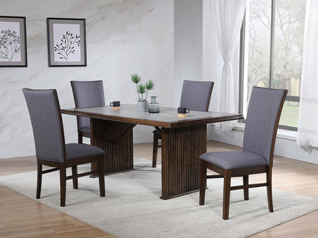 Sherwood Brown 5-piece Rectangular Dining Set from Coaster - Luna Furniture