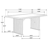 Sherwood Brown 5-piece Rectangular Dining Set from Coaster - Luna Furniture