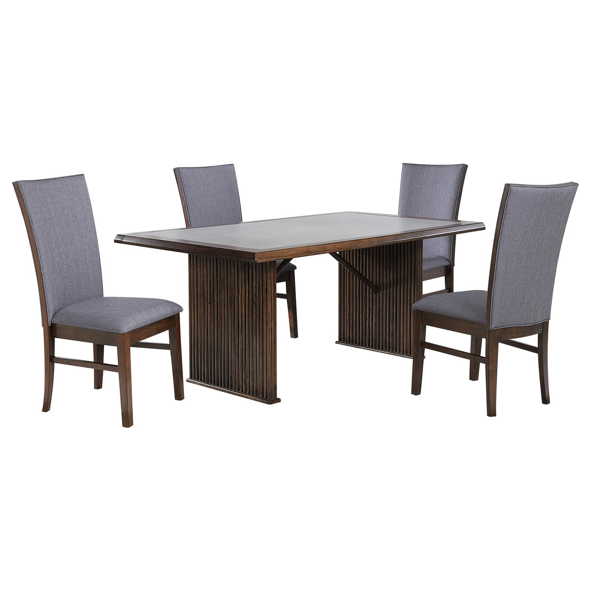 Sherwood Brown 5-piece Rectangular Dining Set from Coaster - Luna Furniture