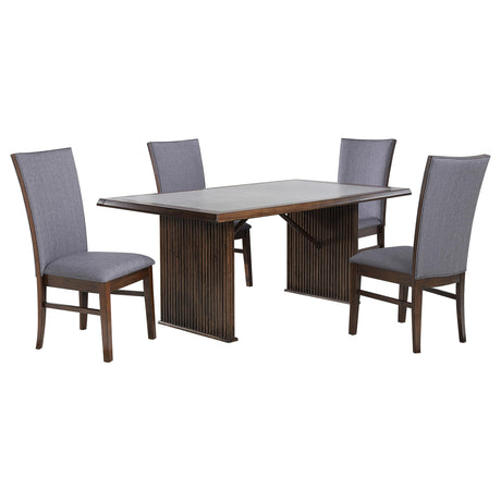 Sherwood Brown 5-piece Rectangular Dining Set from Coaster - Luna Furniture