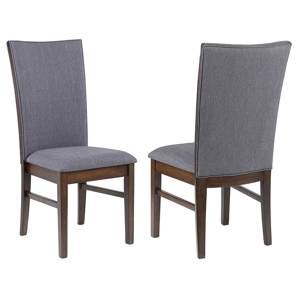 Sherwood Gray Upholstered Dining Side Chair, Set of 2 from Coaster - Luna Furniture