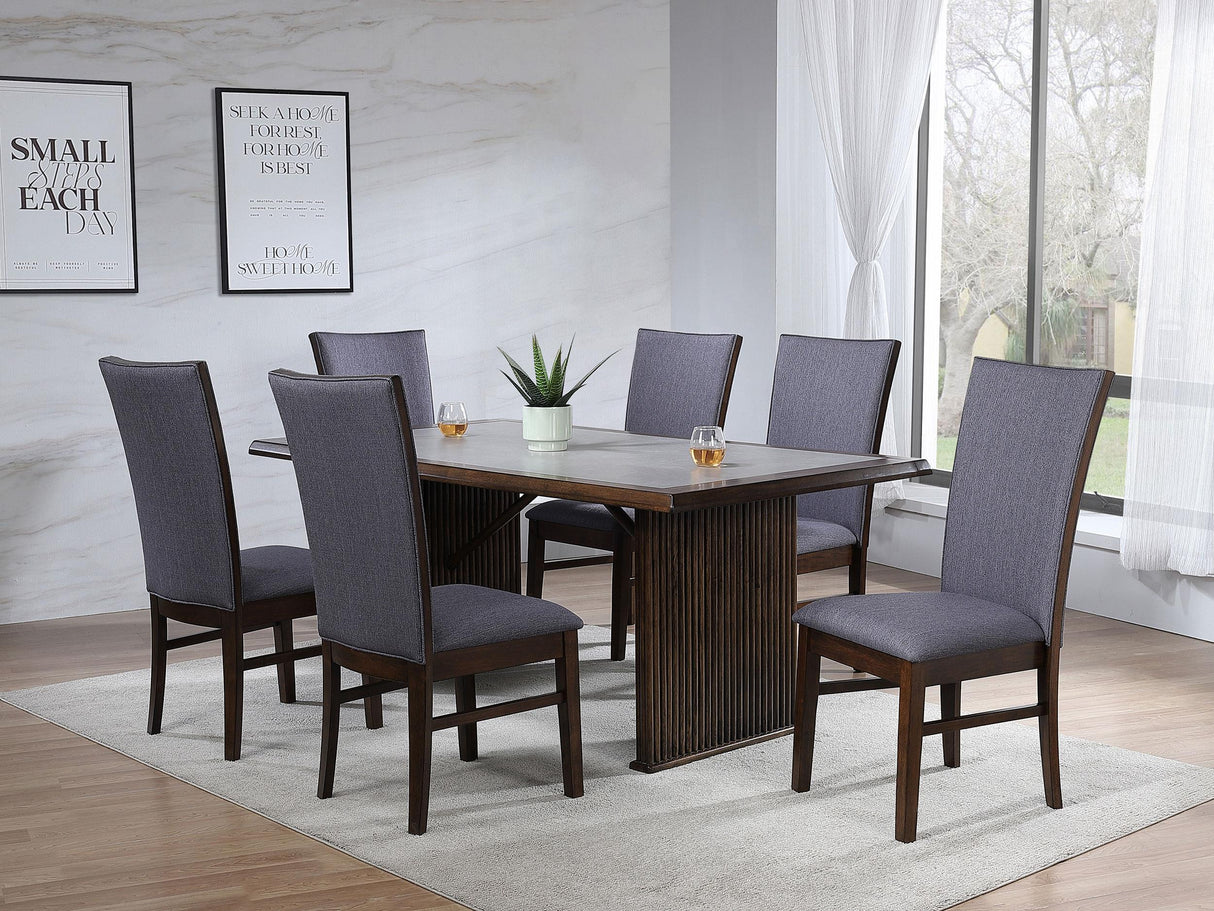 Sherwood Gray Upholstered Dining Side Chair, Set of 2 from Coaster - Luna Furniture