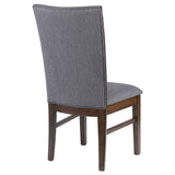 Sherwood Gray Upholstered Dining Side Chair, Set of 2 from Coaster - Luna Furniture