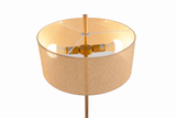 Lirian Floor Lamp - Oak and Natural from Ashcroft Furniture - Luna Furniture