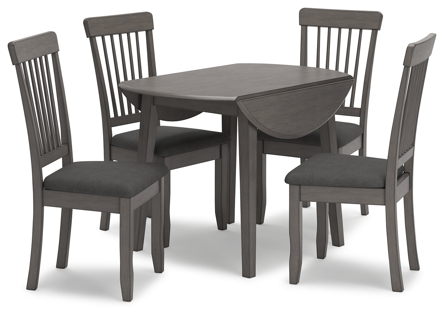 Shullden Gray Dining Table and 4 Chairs from Ashley - Luna Furniture