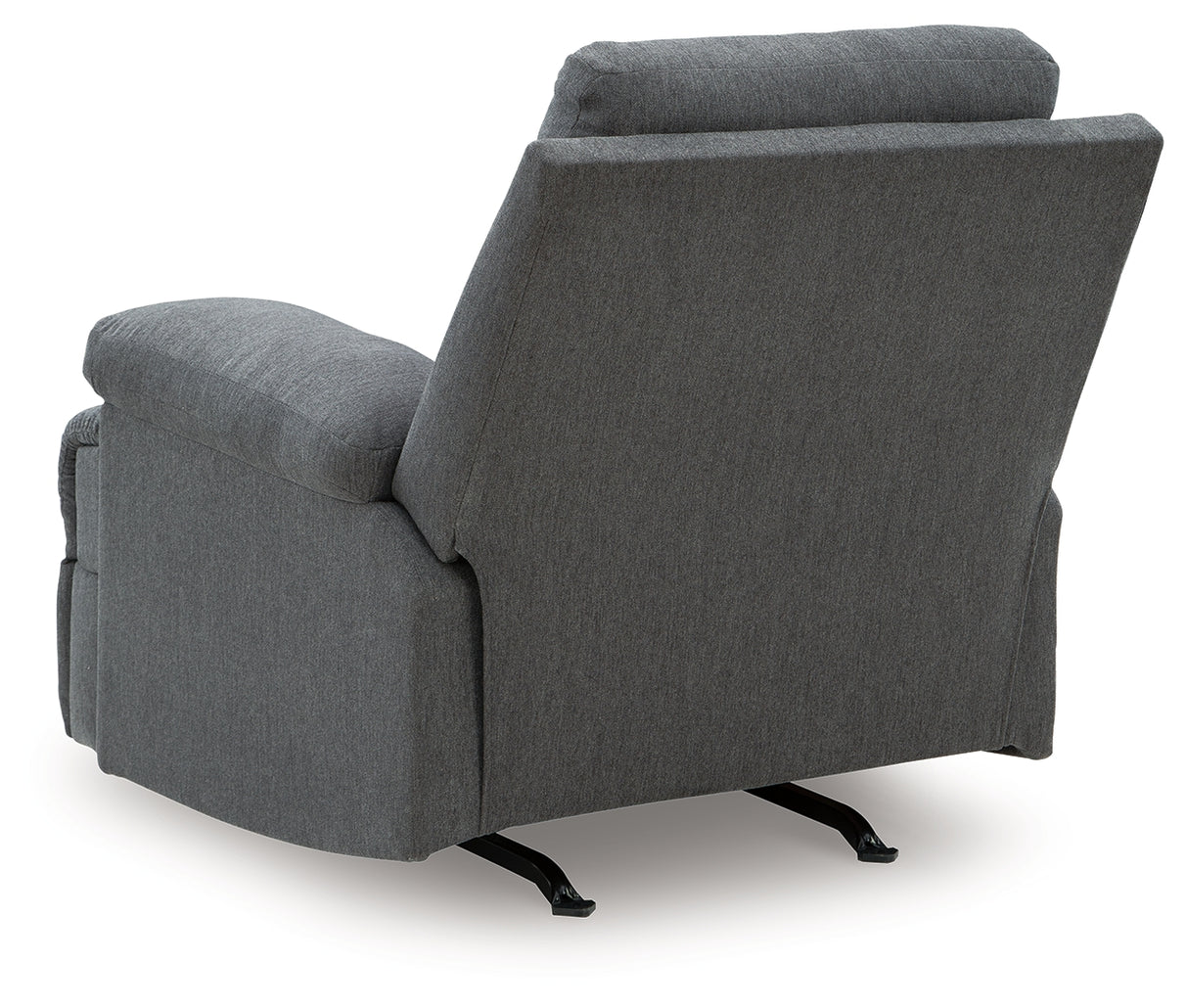 Side-Swipe Charcoal Recliner from Ashley - Luna Furniture