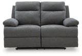 Side-Swipe Charcoal Reclining Living Room Set from Ashley - Luna Furniture