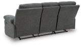 Side-Swipe Charcoal Reclining Living Room Set from Ashley - Luna Furniture