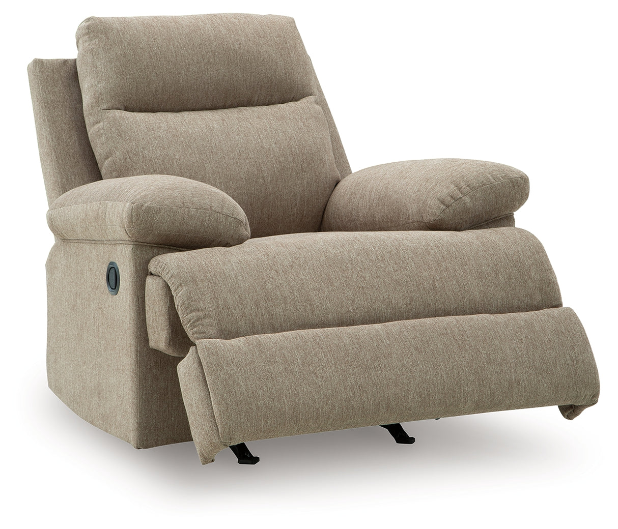 Side-Swipe Mocha Recliner from Ashley - Luna Furniture