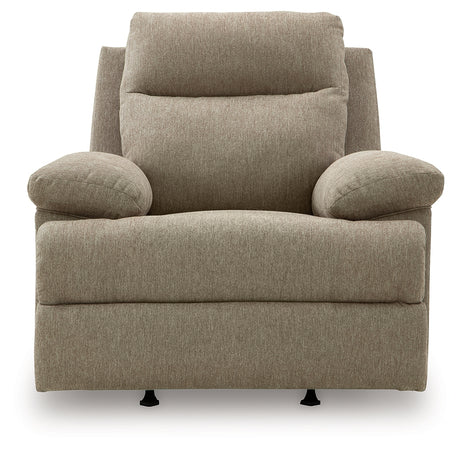 Side-Swipe Mocha Recliner from Ashley - Luna Furniture
