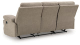 Side-Swipe Mocha Reclining Sofa and Loveseat from Ashley - Luna Furniture