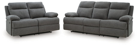Side-Swipe Reclining Sofa and Loveseat from Ashley - Luna Furniture