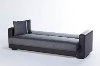 Sidney Bolzoni Gray 3-Seat Sleeper Sofa from Bellona - Luna Furniture
