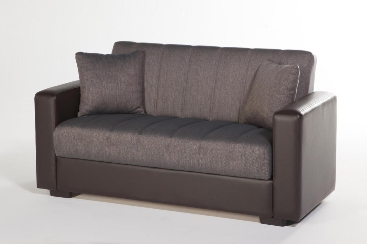 Sidney Bolzoni Brown Loveseat from Bellona - Luna Furniture