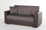 Sidney Bolzoni Brown Loveseat from Bellona - Luna Furniture