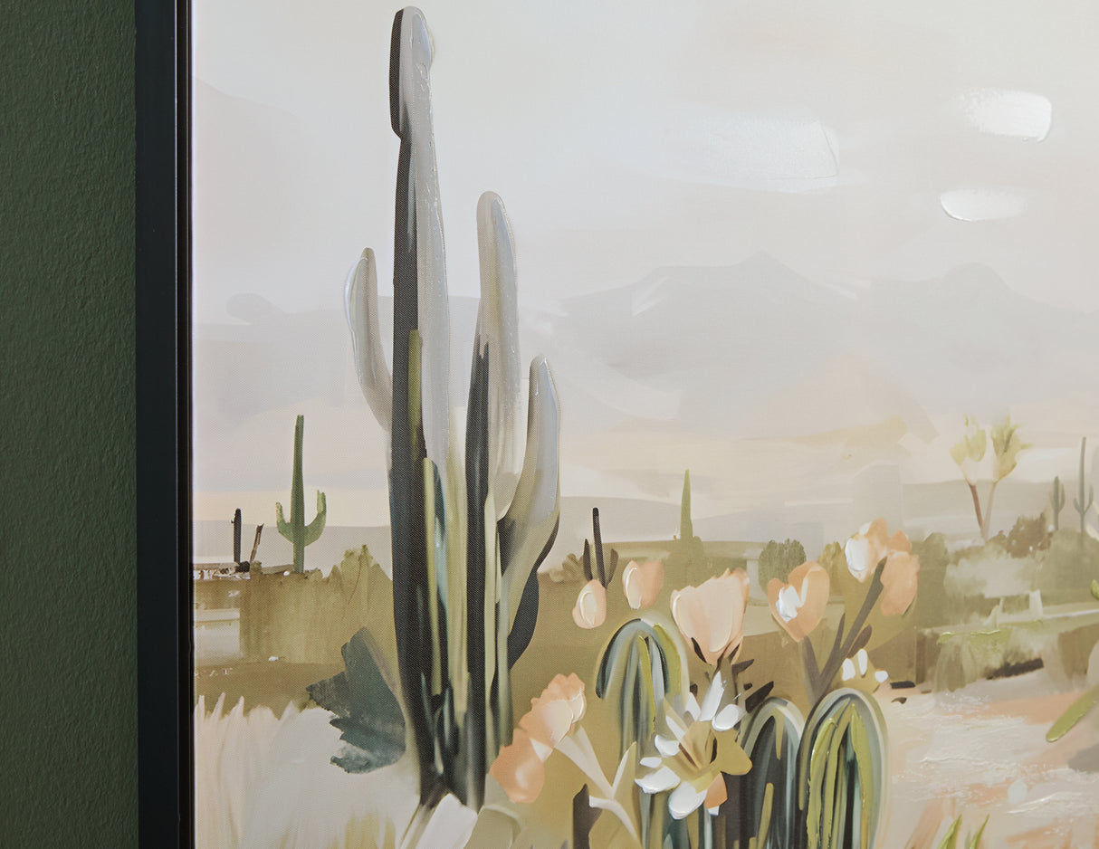 Sidworth Green/Beige/Gray Wall Art from Ashley - Luna Furniture