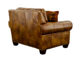 Silverado Camel Top-Grain Leather Oversized Chair from Steve Silver - Luna Furniture