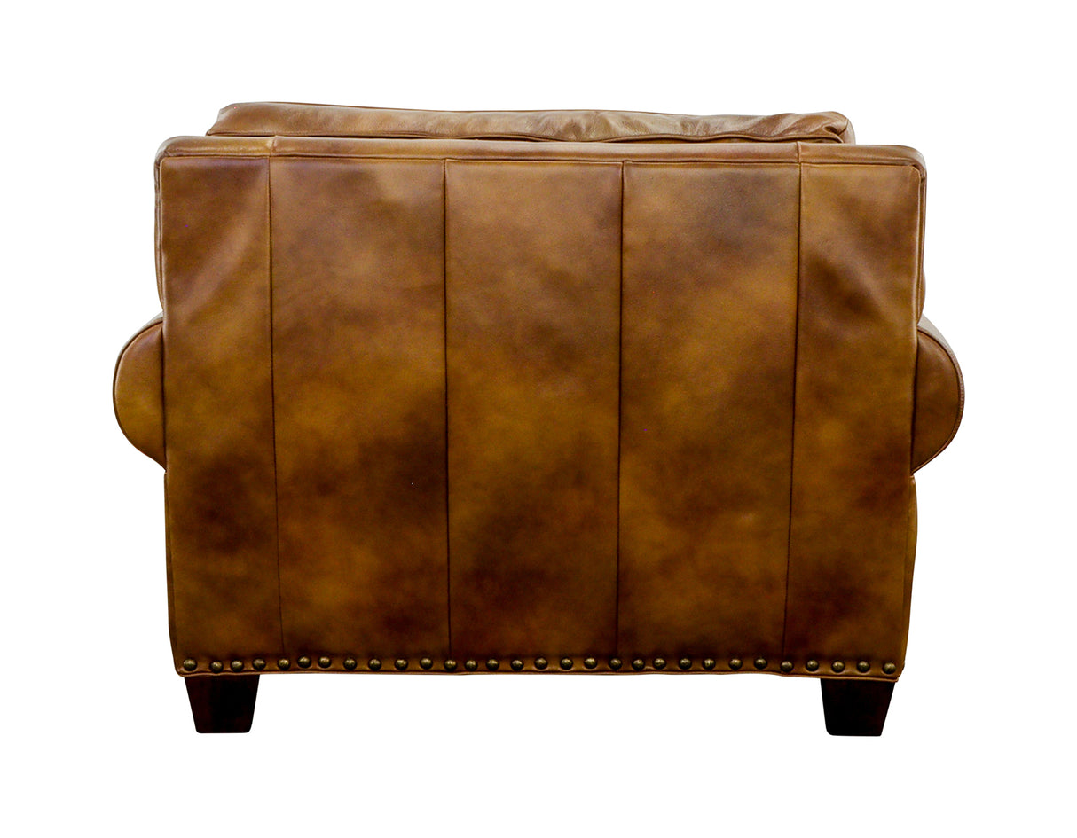 Silverado Camel Top-Grain Leather Oversized Chair from Steve Silver - Luna Furniture