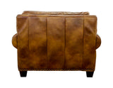 Silverado Camel Top-Grain Leather Oversized Chair from Steve Silver - Luna Furniture