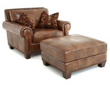 Silverado Camel Top-Grain Leather 4-Piece Living Room Set from Steve Silver - Luna Furniture