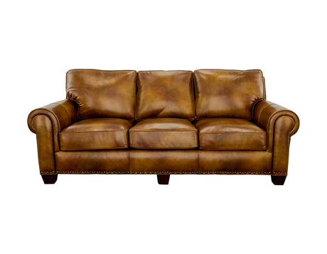 Silverado Camel Top-Grain Leather Sofa from Steve Silver - Luna Furniture