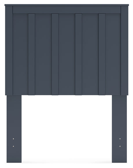 Simmenfort Twin Panel Headboard with Dresser, Chest and 2 Nightstands in Navy Blue from Ashley - Luna Furniture